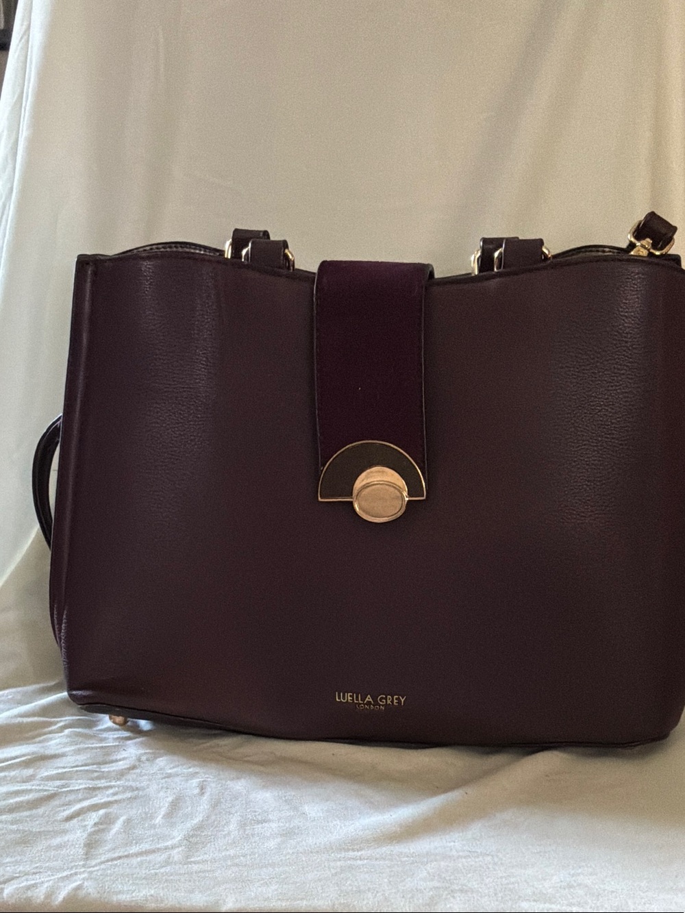 Luella Grey plum purse. London